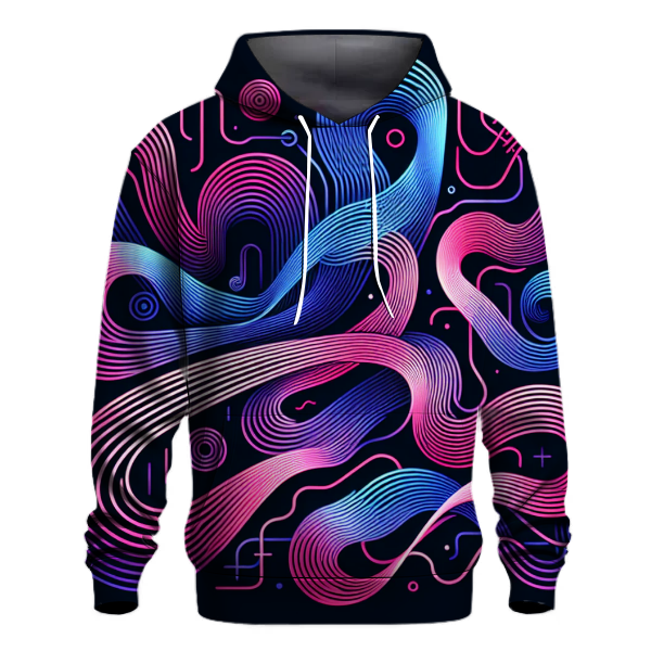 Abstract Synthwave Visions Hoodie