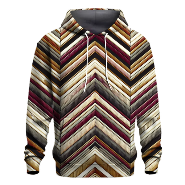 Chic Vintage Chevron Hoodie