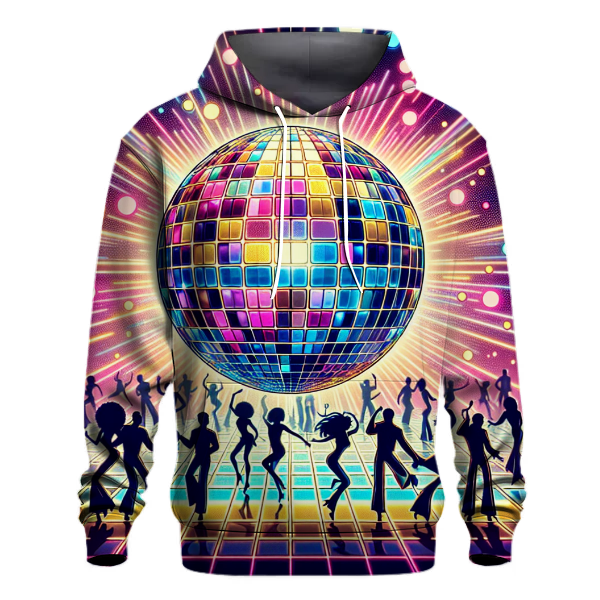 Colorful 80s Disco Ball Hoodie