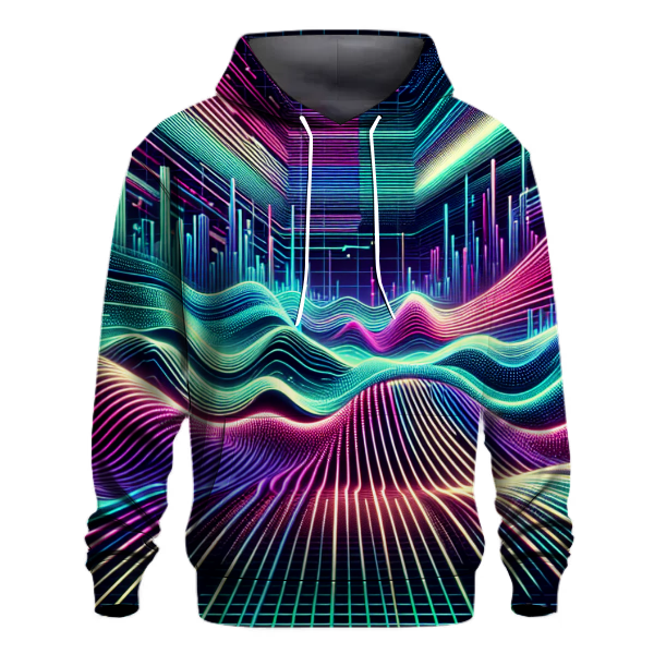 Laser Wave Design Hoodie