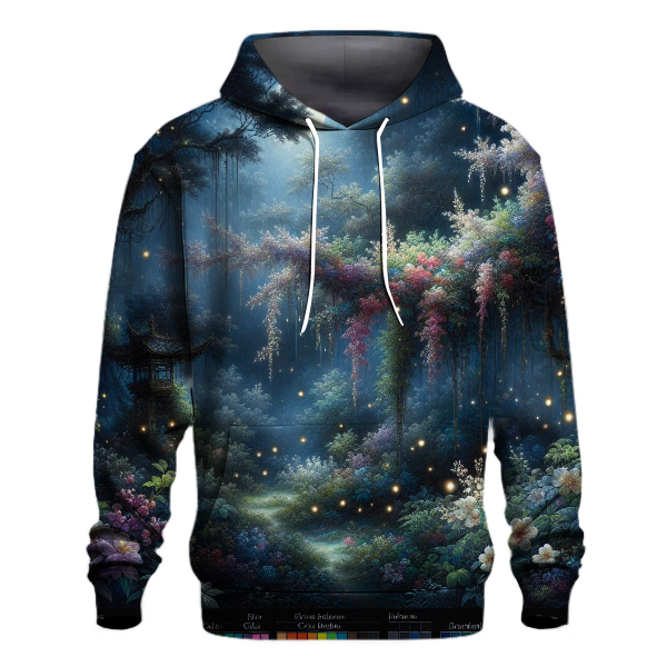 Enigmatic Midnight Garden Hoodie