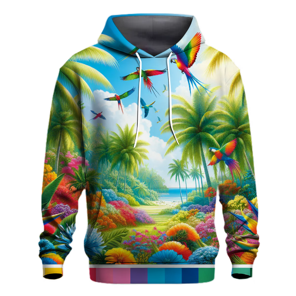 Vibrant Tropical Bliss Hoodie