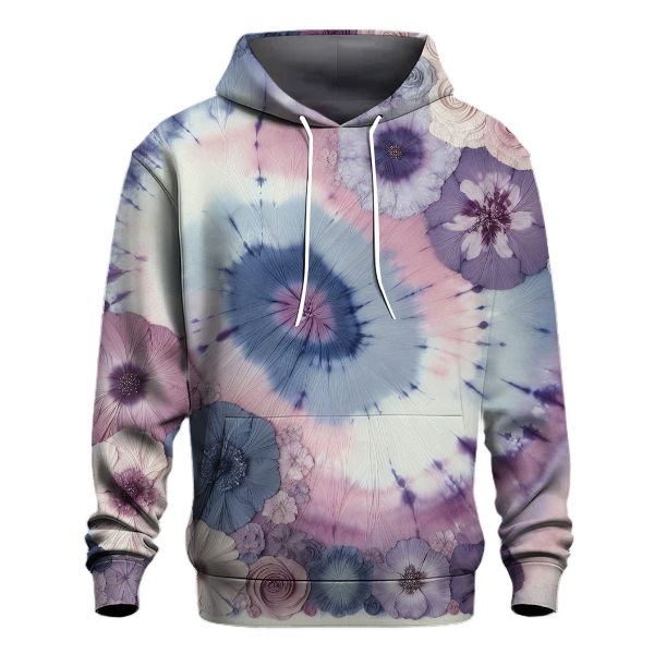 Twilight Blossom Tie-Dye Hoodie