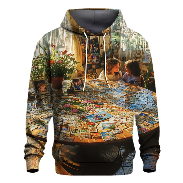 The Heart's Mosaic Piecing Together Memories of Love Hoodie
