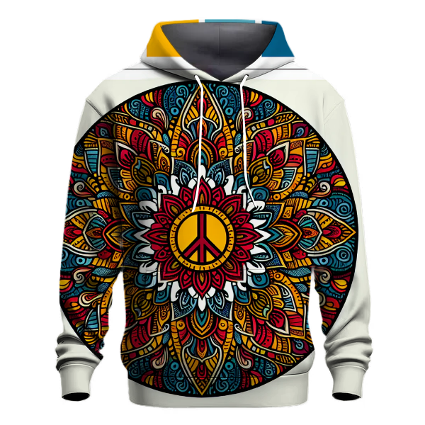 Classic Peace Sign Mandala Hoodie