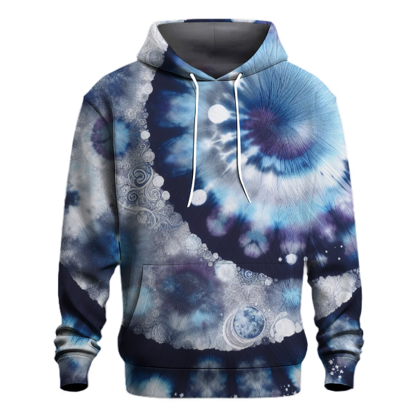 Moonlit Sky Tie-dye Design Hoodie