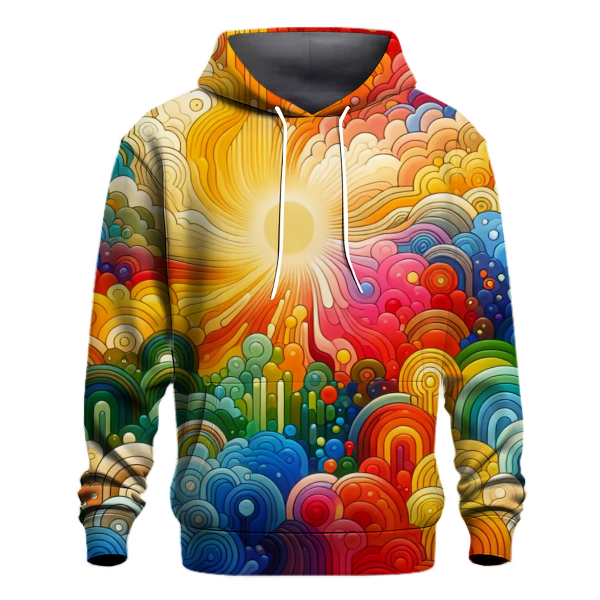 Retro Rainbow Fade Hoodie
