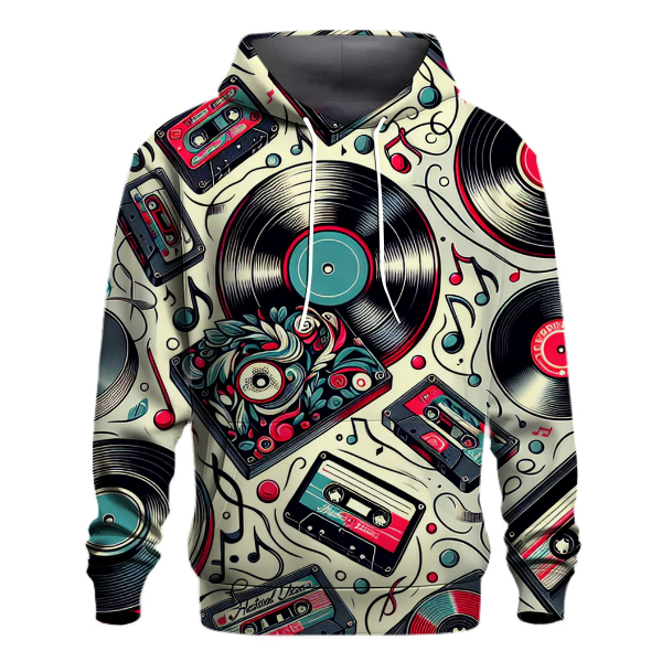 Vinyl Records and Cassettes Hoodie