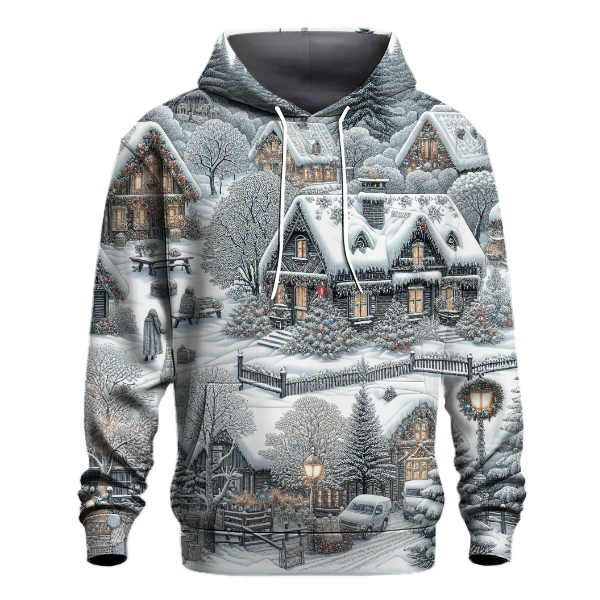 Charming Snowy Village Hoodie