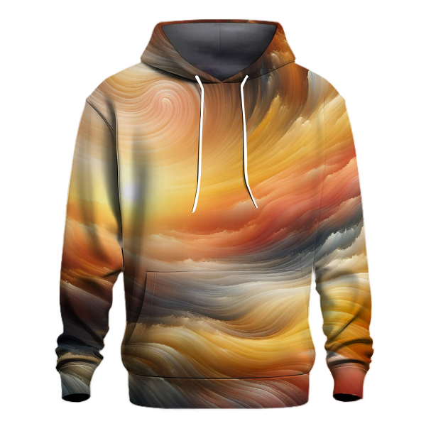 Golden Horizon Tie-dye Design Hoodie