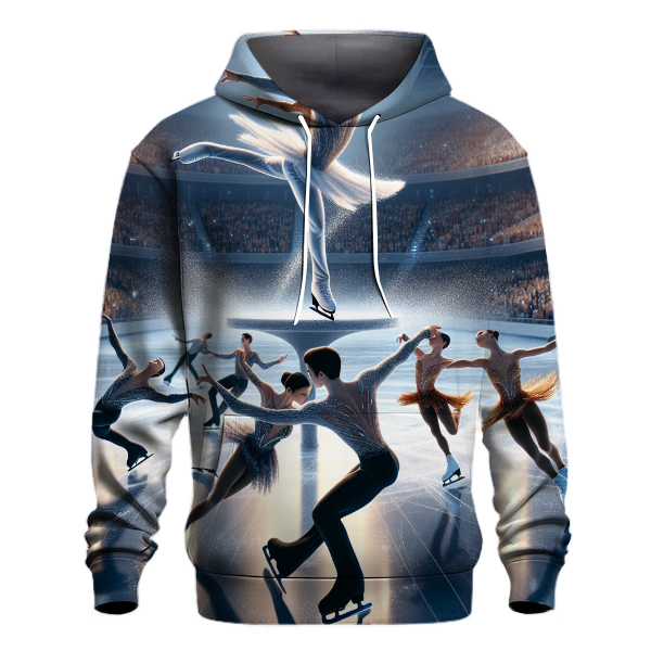 Ice Skating - Frosted Elegance Hoodie