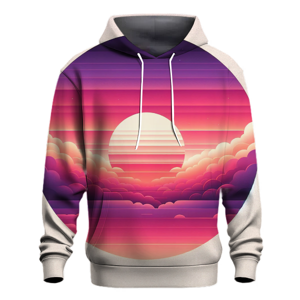 Crimson Sky Glow Hoodie