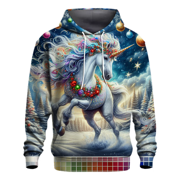 Christmas Spirit Unicorn Hoodie