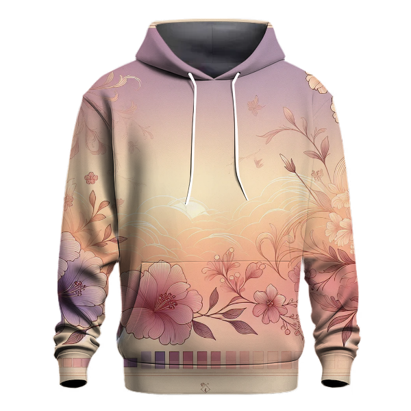 Sunset Blossom Fusion Hoodie