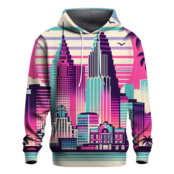 Miami Retro Skyline Hoodie