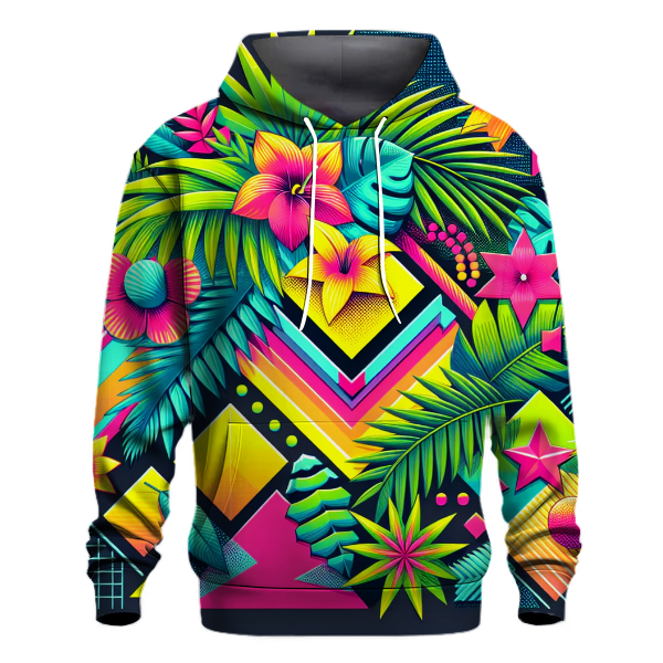 Neon Retro Paradise Hoodie