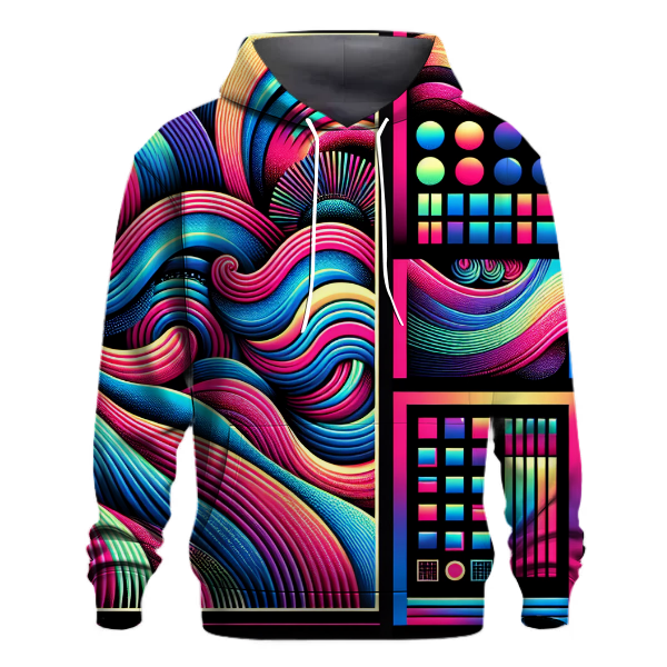 Neon Wave Groove Hoodie