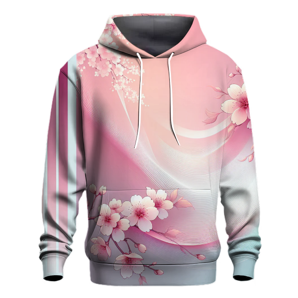 Cherry Blossom Gradient Design Hoodie