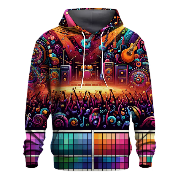 Colorful Music Festival Vibes Hoodie