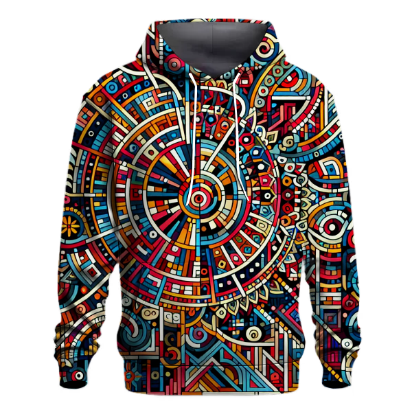 Colorful Mosaic Design Hoodie