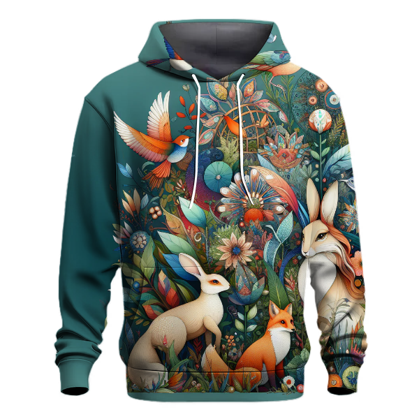 Charming Whimsical Animals Hoodie
