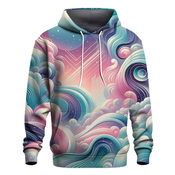 Cosmic 80s Waves Hoodie