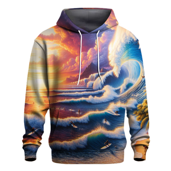 Surfing Wave Freedom Hoodie