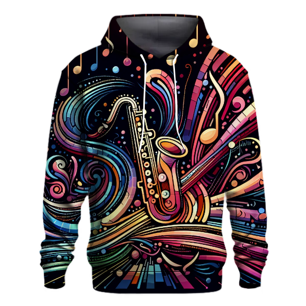 Neon Jazz Harmony Hoodie