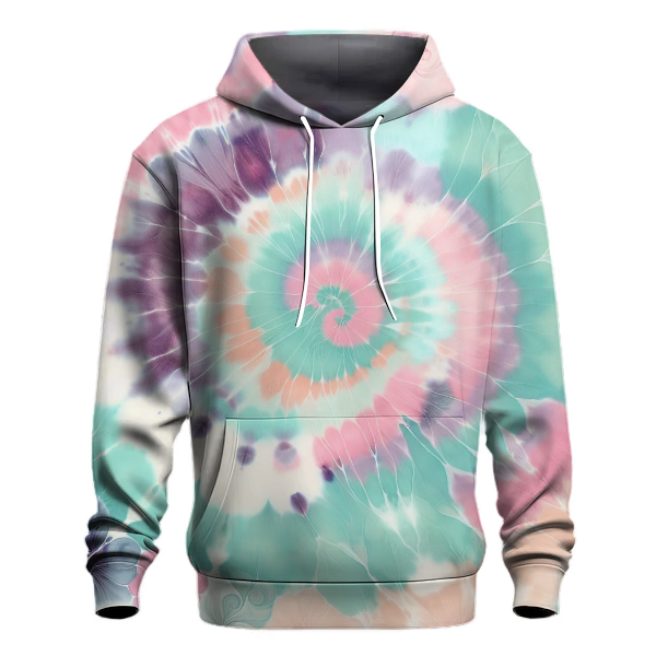 Pastel Whirl Tie-dye Design Hoodie
