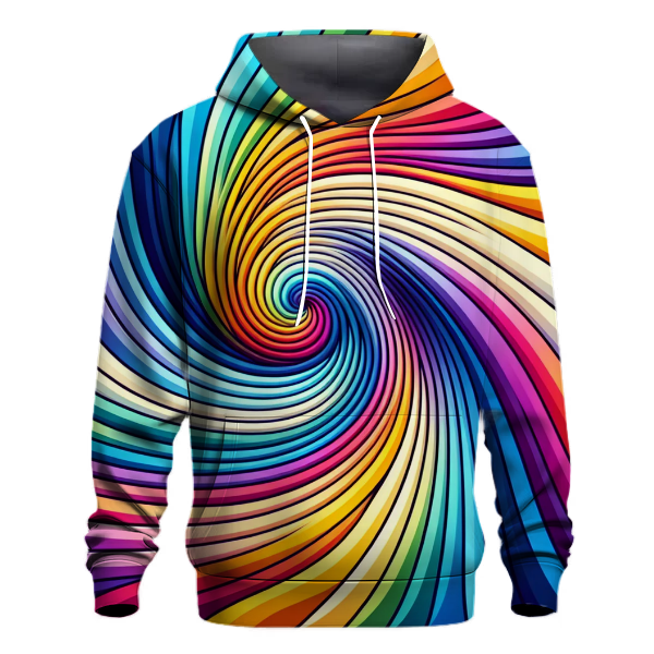 Retro Rainbow Spiral Hoodie