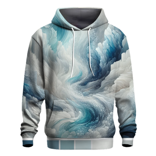 Glistening Glacier Tie-dye Design Hoodie