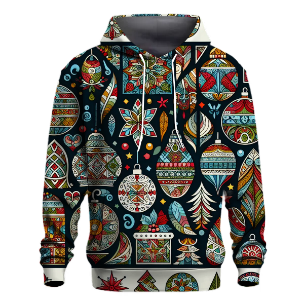 Funky Holiday Sweater Vibes Hoodie