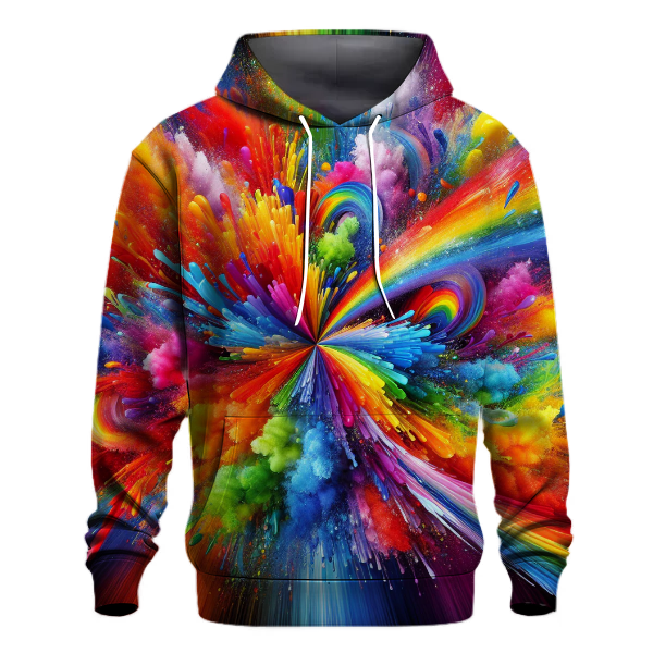 Radiant Rainbow Tie-dye Design Hoodie