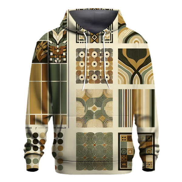 Retro Block Prints Hoodie