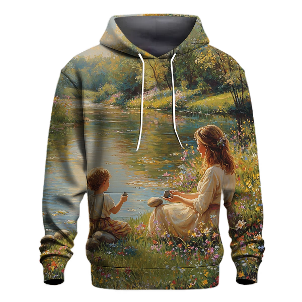 The Gentle Stream A Mothers Unwavering Flow of Love Hoodie