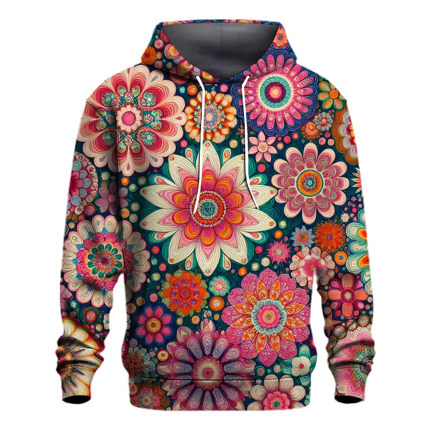Groovy Floral Kaleidoscope Hoodie