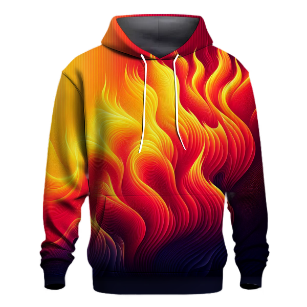 Flame Burst Gradient Hoodie