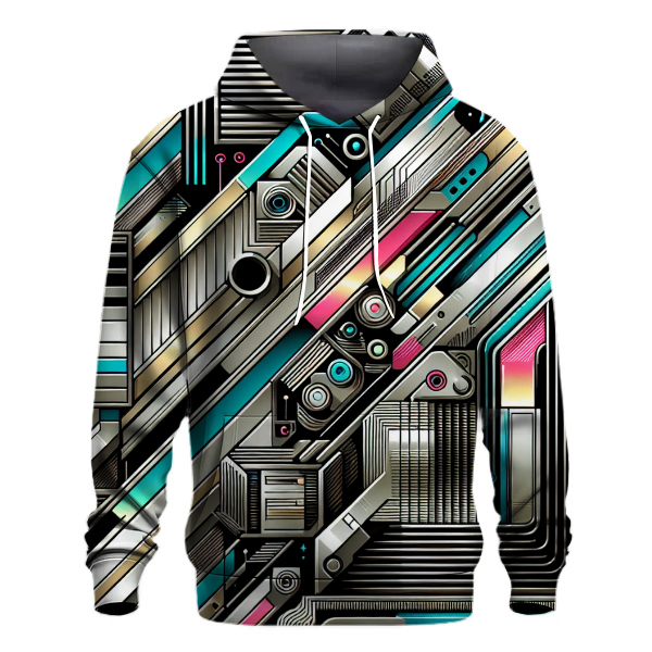 Retro Futuristic Flair Hoodie