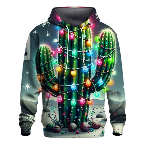 Festive Christmas Cactus Hoodie
