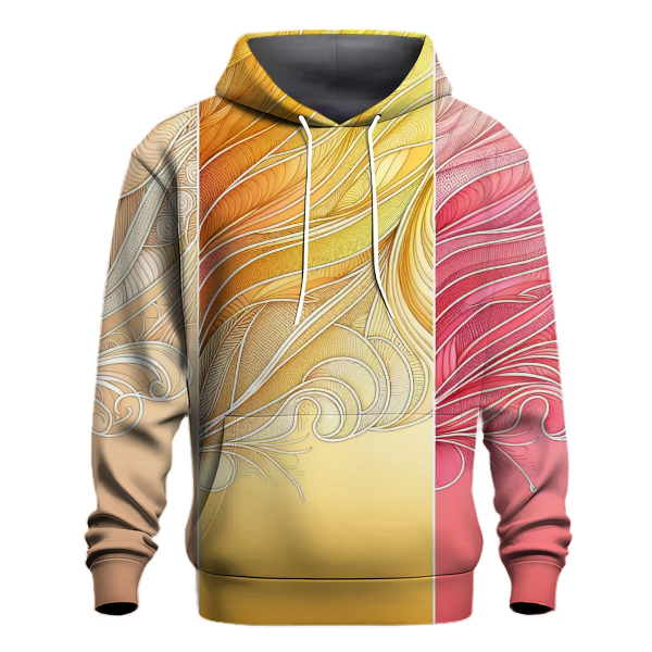 Sunrise Blossom Gradient Hoodie