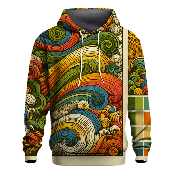 Groovy Gradient Waves Hoodie