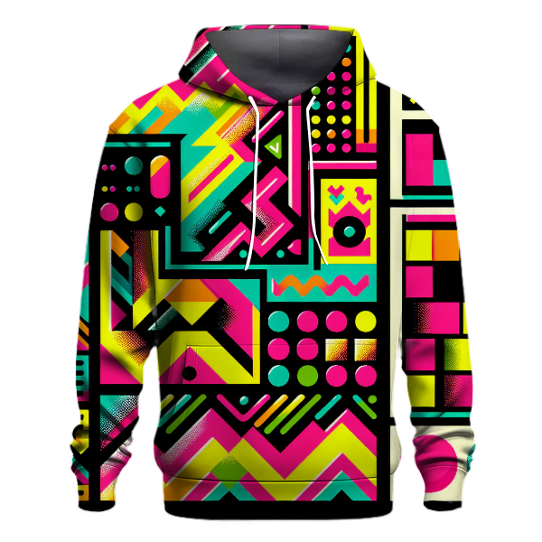Funky Neon Lines Hoodie