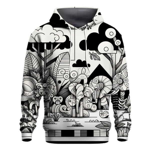 Playful Doodle Safari Hoodie