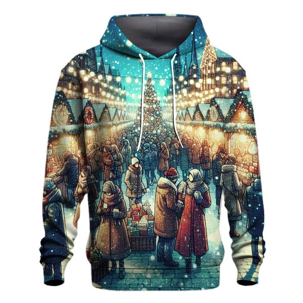 Charming Christmas Market Adventure Hoodie