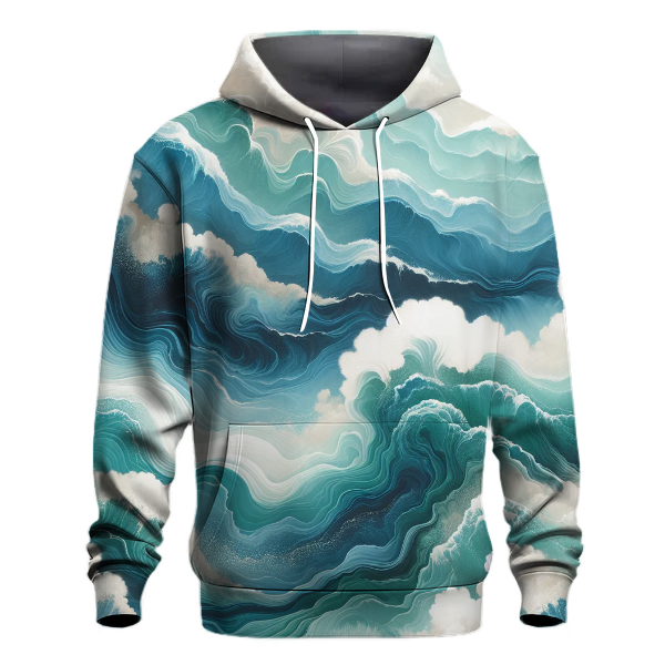 Majestic Ocean Wave Tie-Dye Hoodie