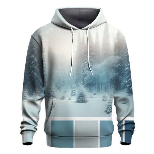 Snowy Pine Forest Hoodie