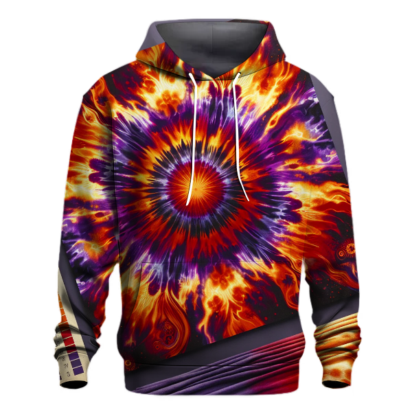 Electric Sunset Tie-Dye Hoodie