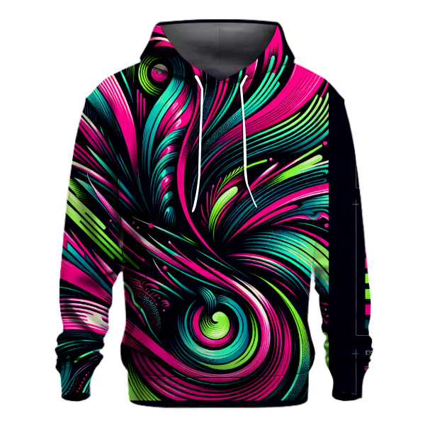 Neon Nights Tie-Dye Hoodie