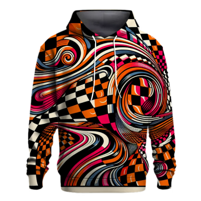 Funky Checkerboard Explosion Hoodie