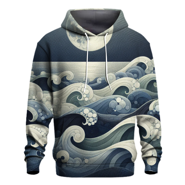 Moonlit Tide Reflection Hoodie